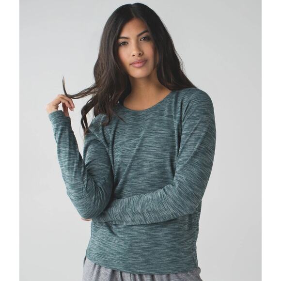 lululemon athletica Tops - Lululemon Green Go City Pullover Crewneck Lightweight Loungewear Women's size 4
